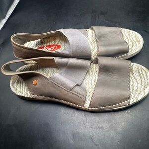Softinos Washed Taupe TIN 458  Sandals Size 39 Summer Casual Comfy Minimalist